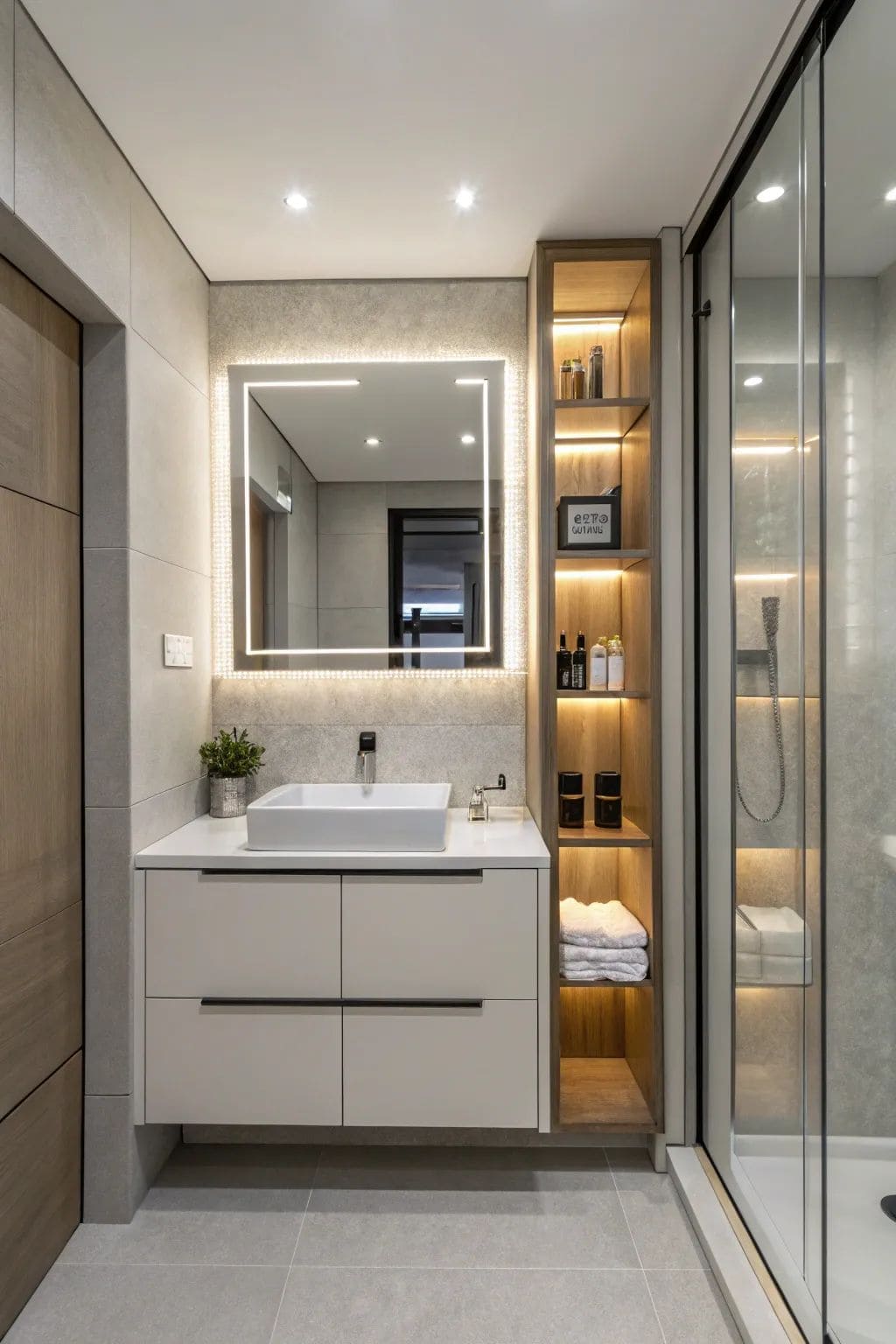Armario y columna de baño en Madrid